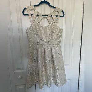 Betsey Johnson dress. White and silver. Used it once. Size 8
